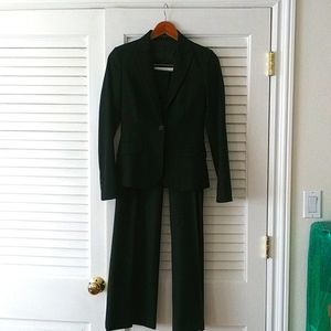 Theory Black wool Tailored pantsuit